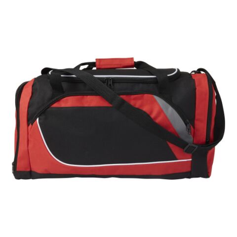 Sporttasche &#039;Stripes&#039; aus Polyester Rot | ohne Werbeanbringung | Nicht verfügbar | Nicht verfügbar