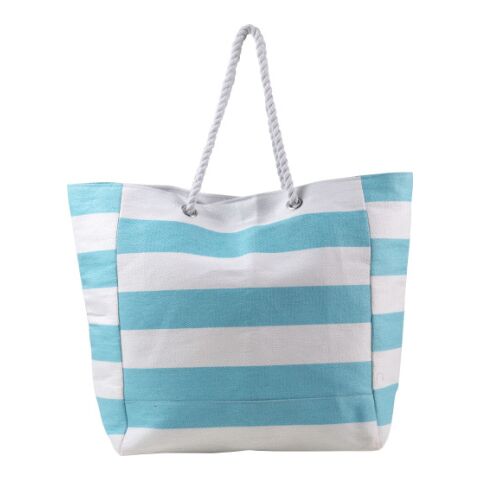 Strandtasche &#039;Ludo&#039; aus Baumwolle/Polyester Hellblau | ohne Werbeanbringung | Nicht verfügbar | Nicht verfügbar