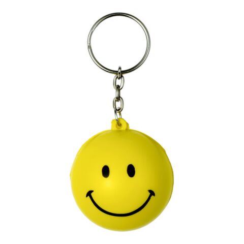 Schlüsselanhänger ‘Smile’ aus PU Schaum Gelb | ohne Werbeanbringung | Nicht verfügbar | Nicht verfügbar