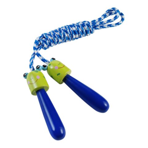 Kinderspringseil &#039;Luisa&#039; mit Holz-Griffen Kobaltblau | ohne Werbeanbringung | Nicht verfügbar | Nicht verfügbar