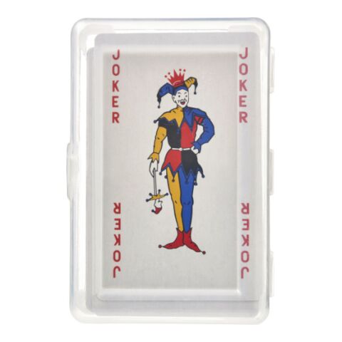 Kartenspiel &#039;Ace&#039; in transparenter PET Box Rot | ohne Werbeanbringung | Nicht verfügbar | Nicht verfügbar