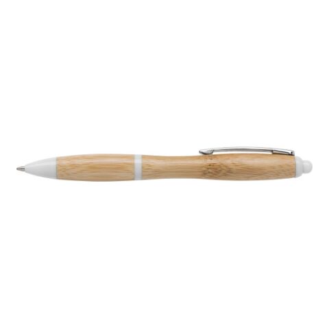 Kugelschreiber &#039;Bangkok&#039; mit Bambus-Gehäuse Weiß | ohne Werbeanbringung | Nicht verfügbar | Nicht verfügbar