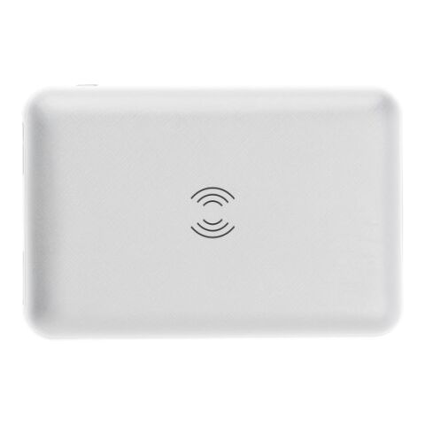 Powerbank &#039;Realto&#039; aus ABS-Kunststoff mit Wireless Ladepad Weiß | ohne Werbeanbringung | Nicht verfügbar | Nicht verfügbar