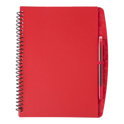 Notizbuch &#039;Louis&#039; aus Kunststoff Rot | ohne Werbeanbringung | Nicht verfügbar | Nicht verfügbar