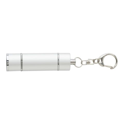 2-in-1 Schlüsselanhänger &#039;Flash&#039; aus Kunststoff Silber | ohne Werbeanbringung | Nicht verfügbar | Nicht verfügbar