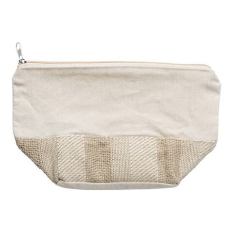 Kulturtasche &#039;Chic&#039; aus Baumwolle Braun | ohne Werbeanbringung | Nicht verfügbar | Nicht verfügbar