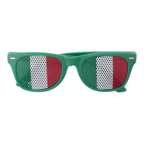 Fan Sonnenbrille aus Plexiglas Grün/Weiß | ohne Werbeanbringung | Nicht verfügbar | Nicht verfügbar