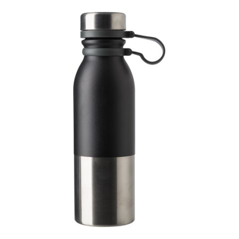 Edelstahlflasche (600 ml) Will Schwarz | ohne Werbeanbringung | Nicht verfügbar | Nicht verfügbar