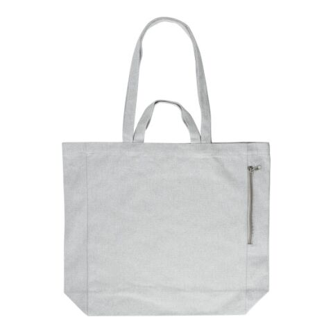 Einkaufstasche aus recycelter Baumwolle Bennett Grau | ohne Werbeanbringung | Nicht verfügbar | Nicht verfügbar