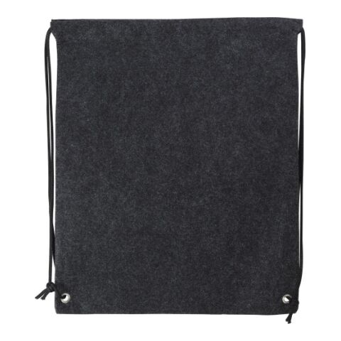 RPET-Filz-Rucksack mit Kordelzug Maya dunkelgrau | ohne Werbeanbringung | Nicht verfügbar | Nicht verfügbar