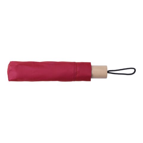 RPET 190T Regenschirm Brooklyn Rot | ohne Werbeanbringung | Nicht verfügbar | Nicht verfügbar