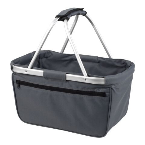 Werbeartikel Halfar Shopper BASKET – anthrazit – mit Logo bedruckt