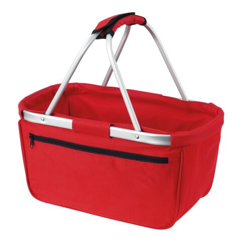 Werbeartikel Halfar Shopper BASKET – rot – mit Logo bedruckt