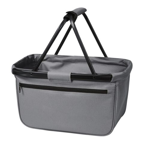 Werbeartikel Halfar Shopper BLACKBASKET – grau – mit Logo bedruckt