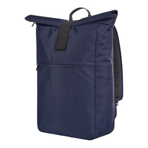 Mitarbeitergeschenk Rucksack Halfar DAILY – marineblau – mit Logo bedruckt nachhaltiger Daypack für das Mitarbeiter-Onboarding