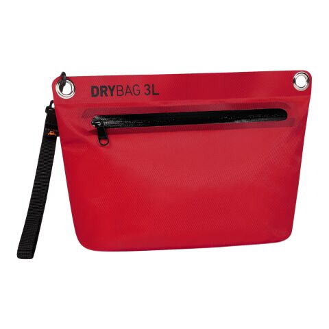 Werbeartikel Halfar Reißverschluss-Tasche DRYBAG – rot – mit Logo bedruckt als Schutz gegen Feuchtigkeit für Messen & Promotion