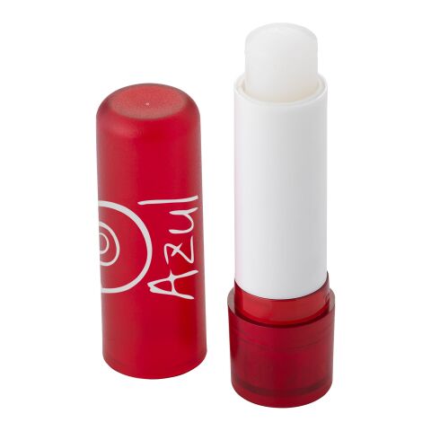 Werbeartikel Deale Lippenpflegestift – rot – mit Logo bedruckt