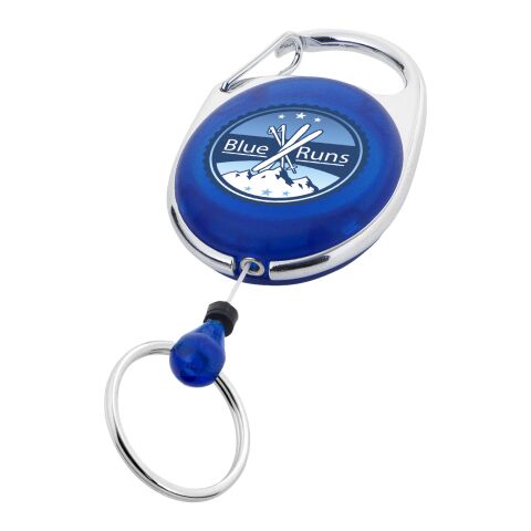 Gerlos Schlüsselkette mit Rollerclip Standard | blau | ohne Werbeanbringung | Nicht verfügbar | Nicht verfügbar | Nicht verfügbar