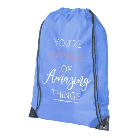 Werbeartikel Oriole Premium Sportbeutel | hellblau | mit Logo bedrucken