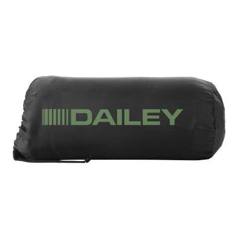 Werbeartikel Huggy Fleecedecke und Hülle – grün – mit Logo bedruckt