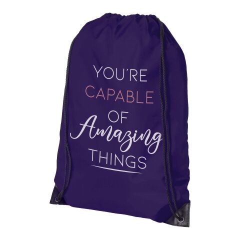 Werbeartikel Oriole Premium Sportbeutel | dunkelviolett | mit Logo bedrucken