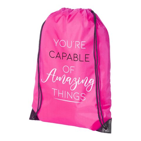 Werbeartikel Oriole Premium Sportbeutel | magenta | mit Logo bedrucken