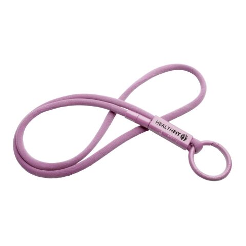 Werbeartikel Tubyard Lanyard mit Band aus recyceltem Kunststoff – fliederfarben