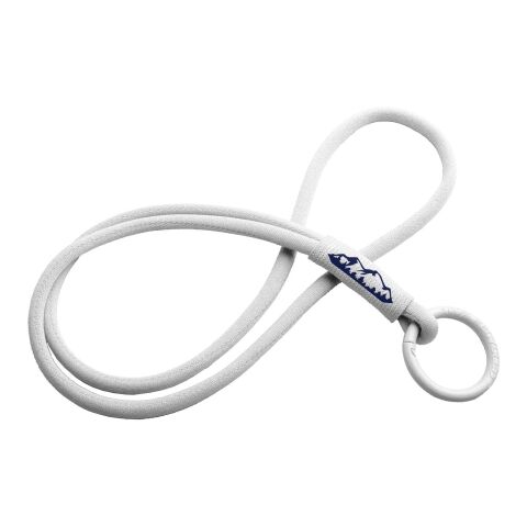 Werbeartikel Schlüsselband Tubyard – weiss – mit Logo bedruckt mit Sicherheitsverschluss & Ringclip als Lanyard für Messeausweise