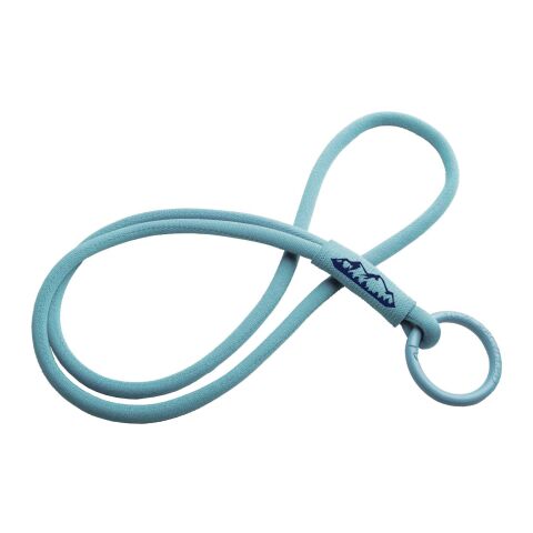 Werbeartikel Schlüsselband Tubyard – eisblau – mit Logo bedruckt, mit Sicherheitsverschluss & Ringclip als Lanyard für Messeausweise