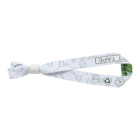 El Festival Armband aus recyceltem PET Kunststoff weiss | Sublimation | all over, back | 15 mm x 330 mm