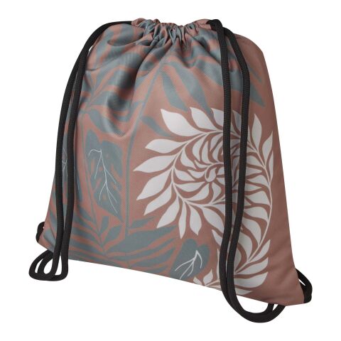 Werbeartikel Cal Sublimation Sportbeutel | schwarz-weiss | mit Logo bedrucken