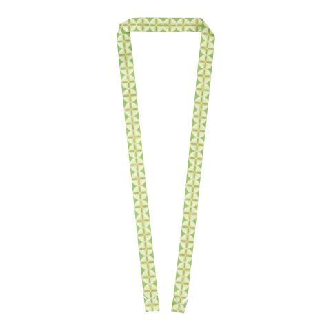 Kord RPET Lanyard mit Papieranhänger weiß | 20mm