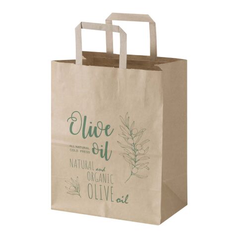 Messeartikel Papiertüte Kraft 80 g/m² – kraftpapier – mit 48h Express-Druck 25x15x32 cm elegante Geschenktüte für Messe & Events