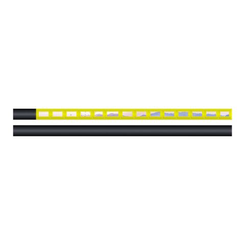 RFX™ 40 cm reflektierendes PVC Band für Haustiere neongelb | 1-farbiger Siebdruck | Vorderseite | 17 mm x 8 mm