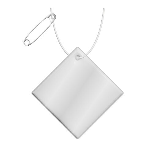 RFX™ Diamant reflektierender PVC-Aufhänger groß Standard | weiß | ohne Werbeanbringung | Nicht verfügbar | Nicht verfügbar