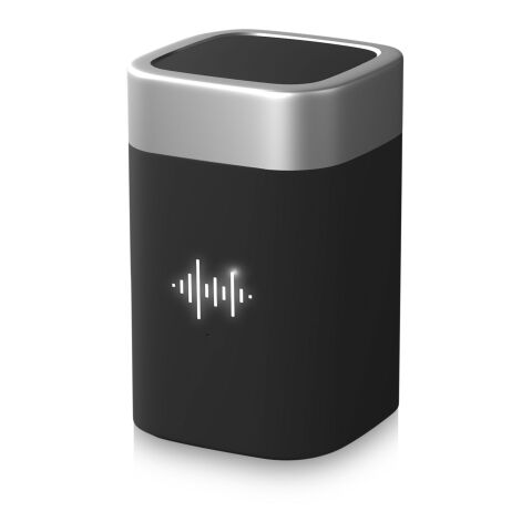 SCX.design S30 5 W Lautsprecher Clever mit Leuchtlogo silber-schwarz | ohne Werbeanbringung | Nicht verfügbar | Nicht verfügbar