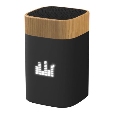 SCX.design S31 Lautsprecher Clever aus Holz mit Leuchtlogo schwarz-beige | ohne Werbeanbringung | Nicht verfügbar | Nicht verfügbar