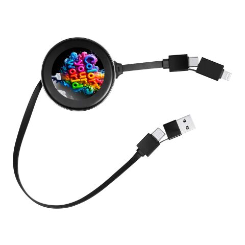 SCX.design C42 Einziehbares 65W, 4 in 1 Ladekabel schwarz | ohne Werbeanbringung