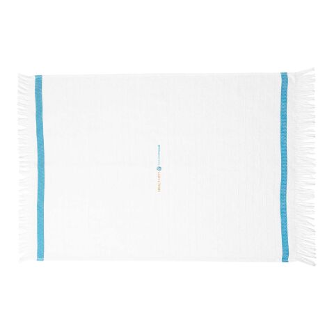 48h Express-Druck Werbeartikel Citizen Green Seachic 150 g/m² Fouta – türkis – mit Logo bedruckt