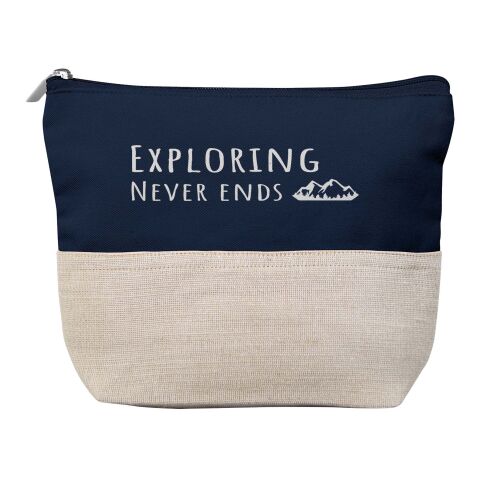 Mitarbeitergeschenk Kosmetiktasche Citizen Green Today – navy – mit Logodruck 22x17x6cm nachhaltiger Kulturbeutel für Firmen-Events