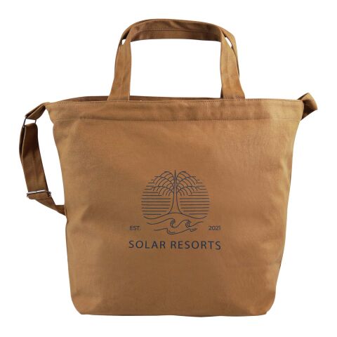 Werbeartikel Citizen Green Natura Reisetasche – braun – mit Logo bedruckt