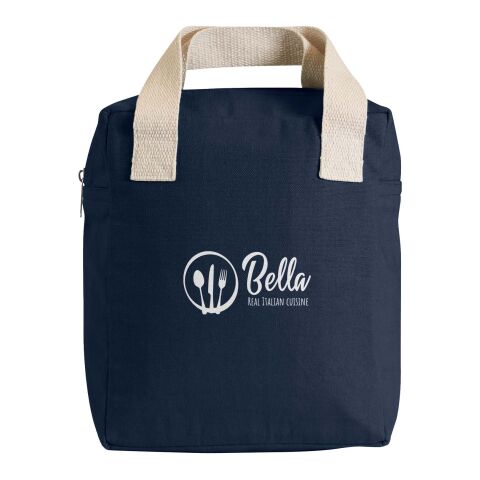 Nachhaltiger Werbeartikel Citizen Green Lunchy Lunchtasche aus Bio Baumwolle – navy – mit Logo bedruckt