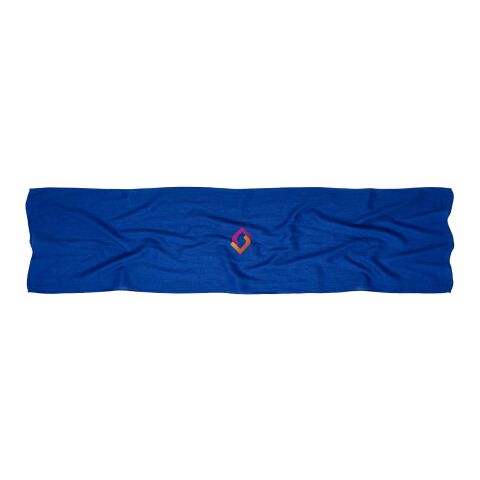 48h Express-Druck Werbeartikel Citizen Green Scarfy 50 × 220 cm Schal aus Baumwolle – transparent blau – mit Logo bedruckt