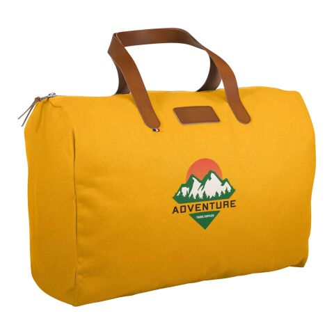 Kundengeschenk Citizen Green Rondeau Reisetasche – gelb – mit 48h Express-Druck 49x50x21cm 360g/m² Bio-Baumwolle nachhaltiger Jutebeutel für Events