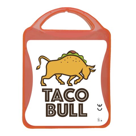 Werbeartikel mykit, first aid, kit – rot – mit Logo bedruckt