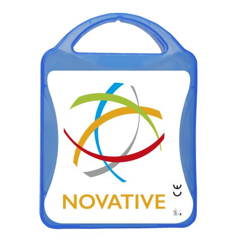 Werbeartikel MyKit Tiere – transparent blau – mit Logo bedruckt