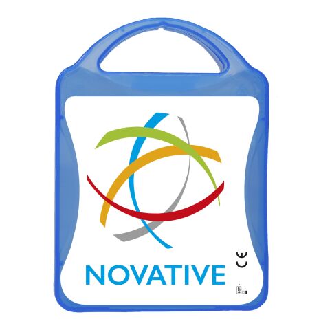 Werbeartikel MyKit Festival Plus – transparent blau – mit Logo bedruckt