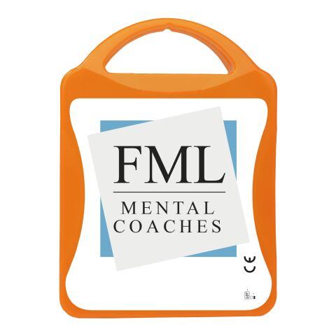 Werbeartikel MyKit Festival Plus – transparent orange – mit Logo bedruckt