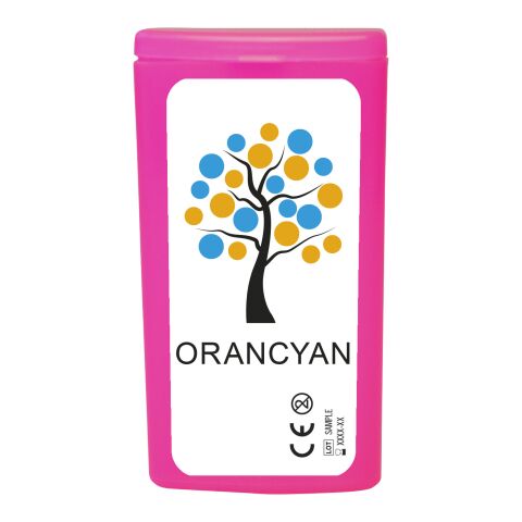 Werbeartikel mykit, first aid, kit, festival, party – magenta – mit Logo bedruckt