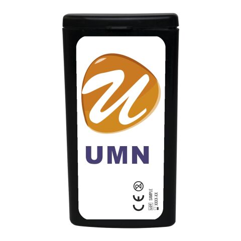 MiniKit Erste-Hilfe transparent schwarz | Nicht verfügbar | 1-farbiger Digitaler Aufkleber | Vorderseite | 39 mm x 82 mm